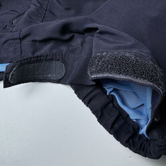 Lands End Womens 3X Navy Blue Full Zip Jacket Packable Hood Nylon Mesh Lining - Picture 10 of 16